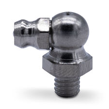 Пресс-масленка M6x1.0 угловая, 90 градусов, нерж. сталь - 2