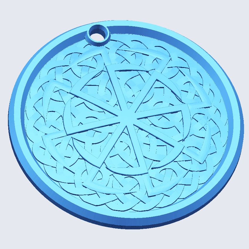 Медальон "Солнцеворот" (3D модель)
