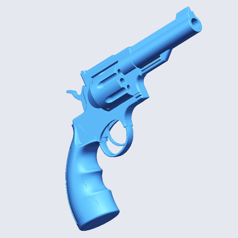 Револьвер (3D модель полная)