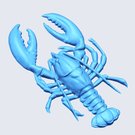 Рак (3D модель барельефа)