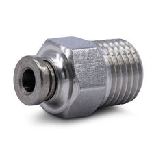 PC6-03 AISI304 - фитинг пневматический цанговый из нержавеющий стали - 1