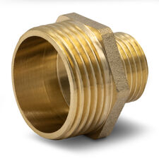 1/2-1" - бочонок(ниппель) из латуни - 2