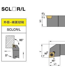 SCLCR1010F06 - Резец токарный проходной, подрезной - 2