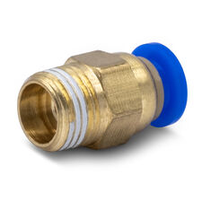 PC8-02 - фитинг пневматический цанговый из латуни - 2