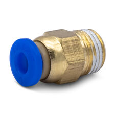 PC4-01 - фитинг пневматический цанговый из латуни - 4