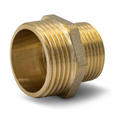 3/4-1" - бочонок(ниппель) из латуни - 2