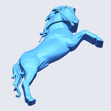 Конь (барельеф 3D)