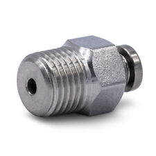 PC6-01 AISI304 - фитинг пневматический цанговый из нержавеющий стали - 2
