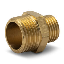 DN1/4-3/8" - бочонок(ниппель) из латуни - 2