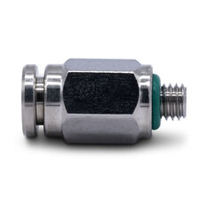 PC4-M5 AISI304 - фитинг пневматический цанговый из нержавеющий стали - 3